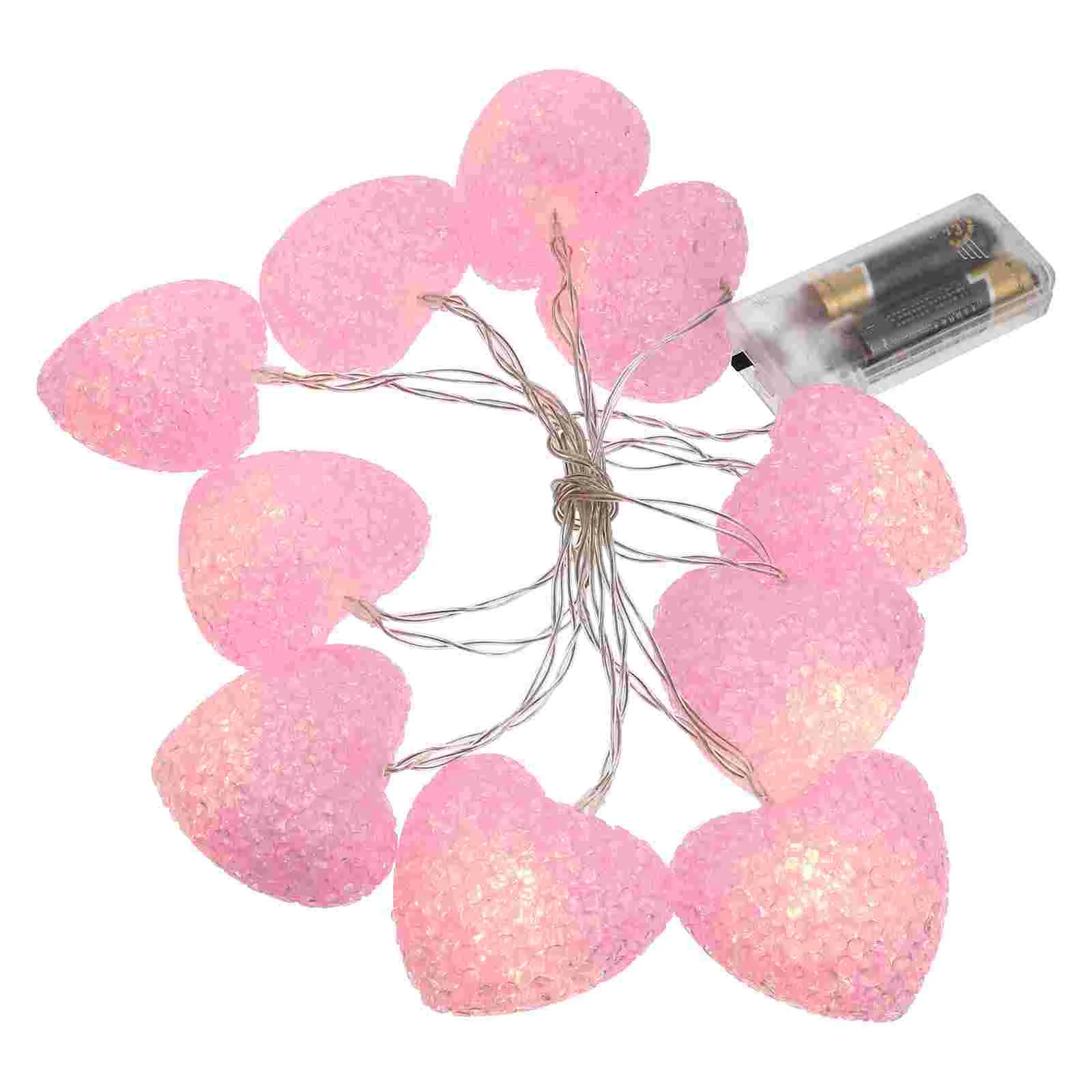 

Garlands Love Light String Romantic Decor Valentine's Day Ornament Festival Post Pink Party Lamp Decorative