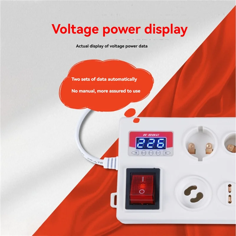Y01A 3X E27 B22 E14 Lamp Bulb Tester, LED Light Voltage Power Quick Test Box, Fast Testing With Power Display EU PLUG