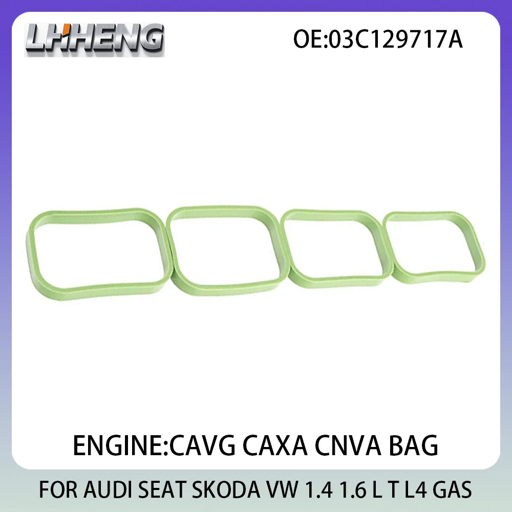 

Intake Manifold Gasket For AUDI A1 A3 SEAT ALHAMBRA SKODA FABIA VW BEETLE CC 1.4L 1.6L 1.4 1.6 L T L4 GAS 03-18 03C129717A CAVG
