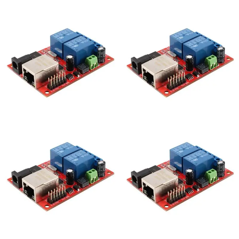 AC23-4X LAN Ethernet 2-Way Relay Board Delay Switch TCP/UDP Controller Module WEB Server