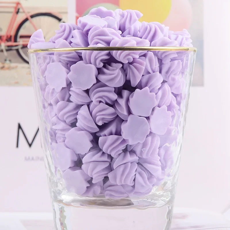 20 قطع الراتنج معكرون محاكاة كريم ميرينغ قطرة الغراء الهاتف المحمول قذيفة DIY بها بنفسك اكسسوارات كريم صندوق أدوات مكتب المواد #4