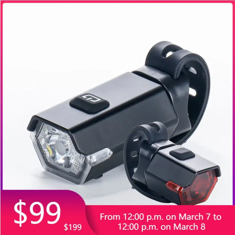 

Мини-мощный уличный фонарь для горного велосипеда, водонепроницаемый перезаряжаемый передний фонарь, материал ABS, крепление на руль, задний фонарь для велосипеда