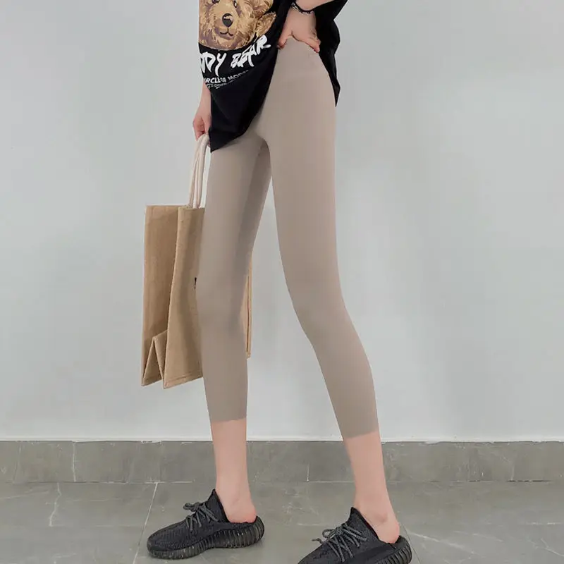 

Женские леггинсы для спортзала, бархатные леггинсы на флисовой подкладке, подтягивающие ягодицы, леггинсы для похудения, стильные теплые брюки с высокой талией, микророг