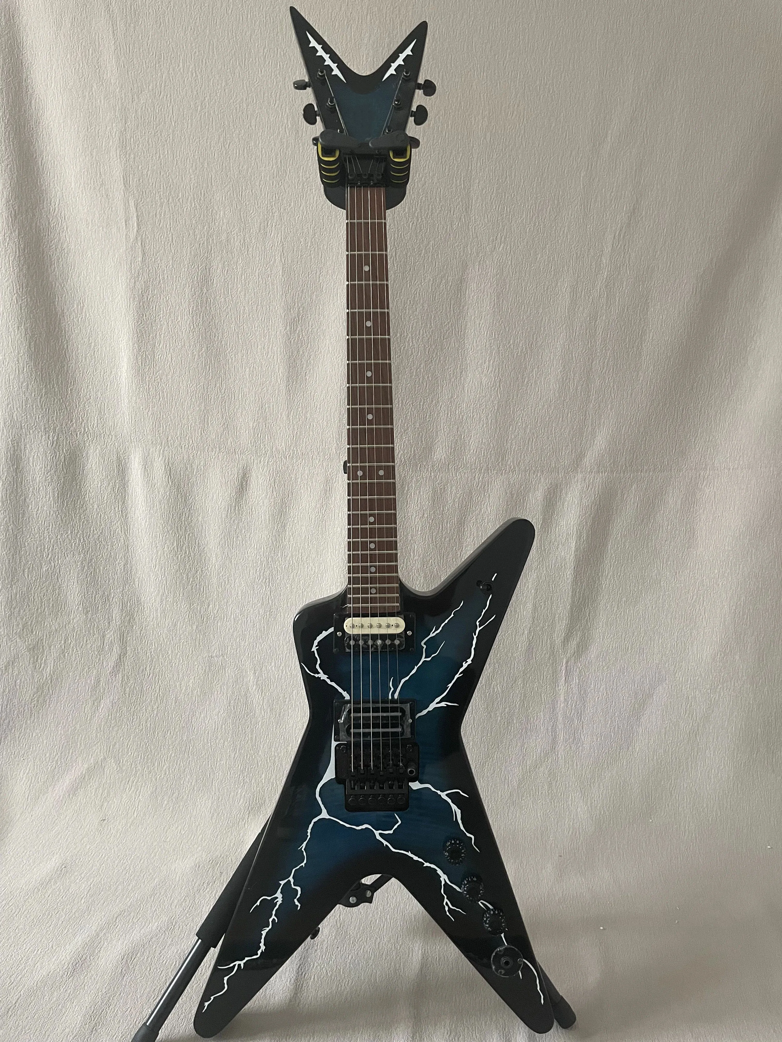 Custom DIME Washburn Dimebag Darrell Signature Model  Guitar Dark Blue Panel