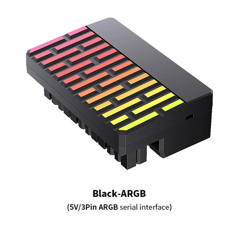 Superior-ATX 24 pinos 90 °   Fêmea do Pin ARGB 24Pin do adaptador 5V 3 do conector de alimentação ao macho 90 °   Adaptador de alimentação DIY para PC de desktops