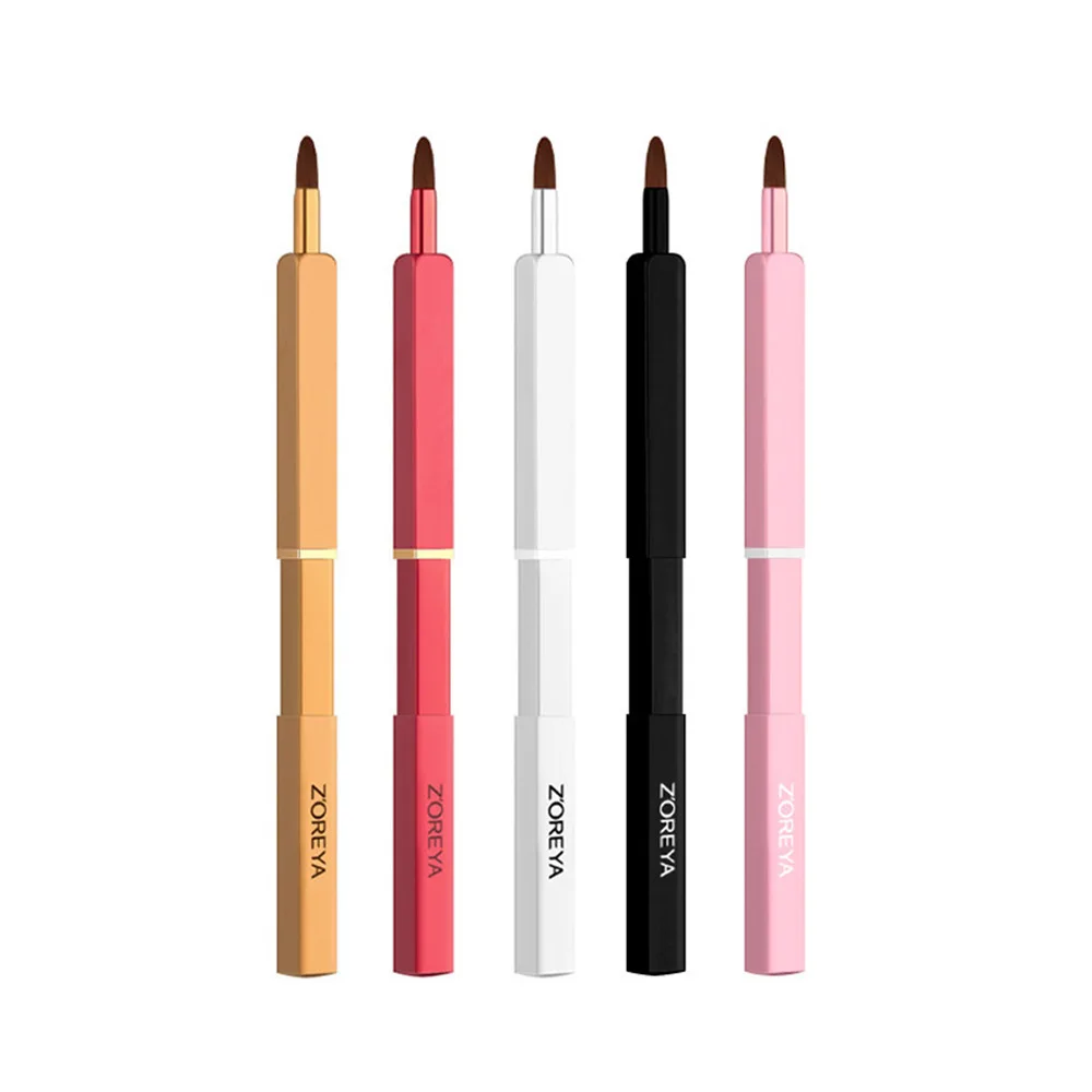 Zoreya Mini Lip Brush Retractable Concealer Lipstick Beauty Tool - Portable Makeup Applicator
