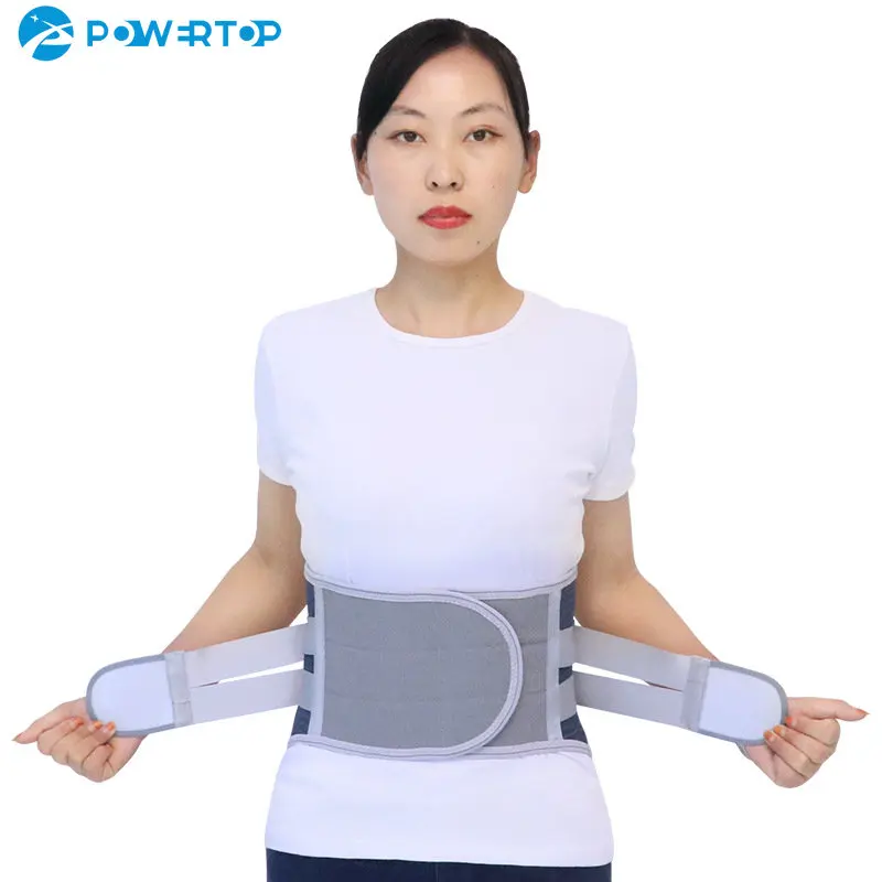 Lumbar Back Support Belt Disc Herniation Orthopedic Waist Support Brace with Removable Double Pull Strap Pads And Steel Splints