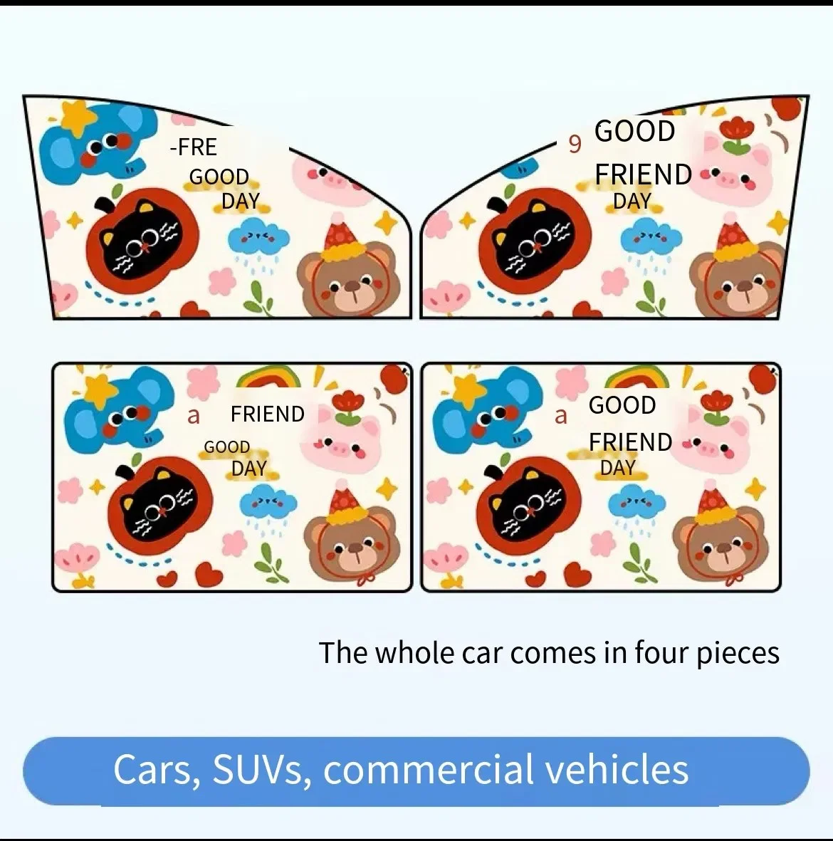

Applicable to Common Vehicle Models Magnetic Car Sunshade Curtain Car Sun Shade Window Curtain