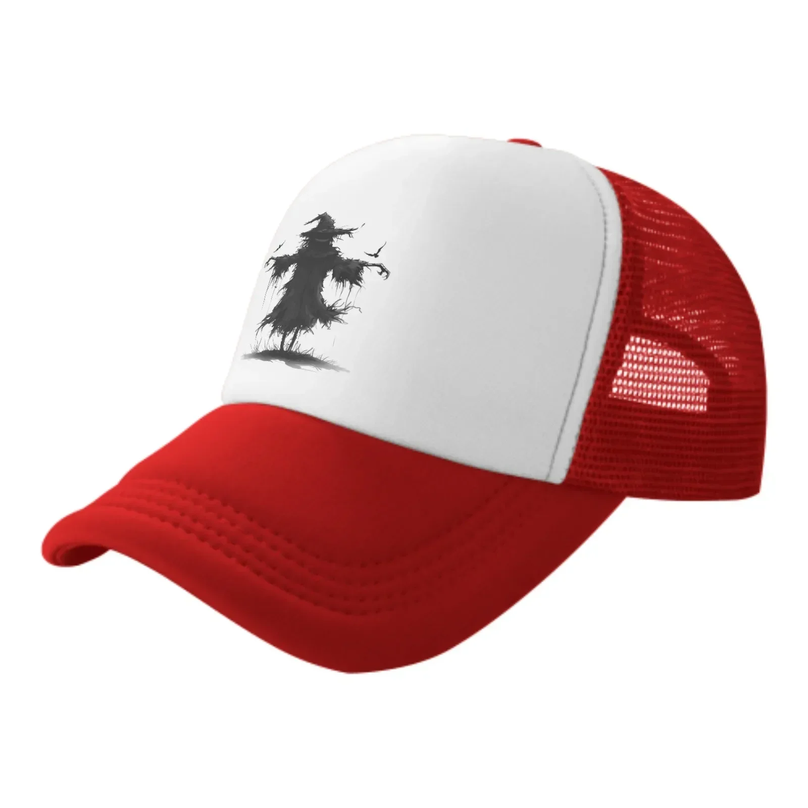 New Scarecrow Decaying  In Eerie Field Landscape Daily Sun Hat Fishing Outdoor Men's and Women's Truck Caps Fashion