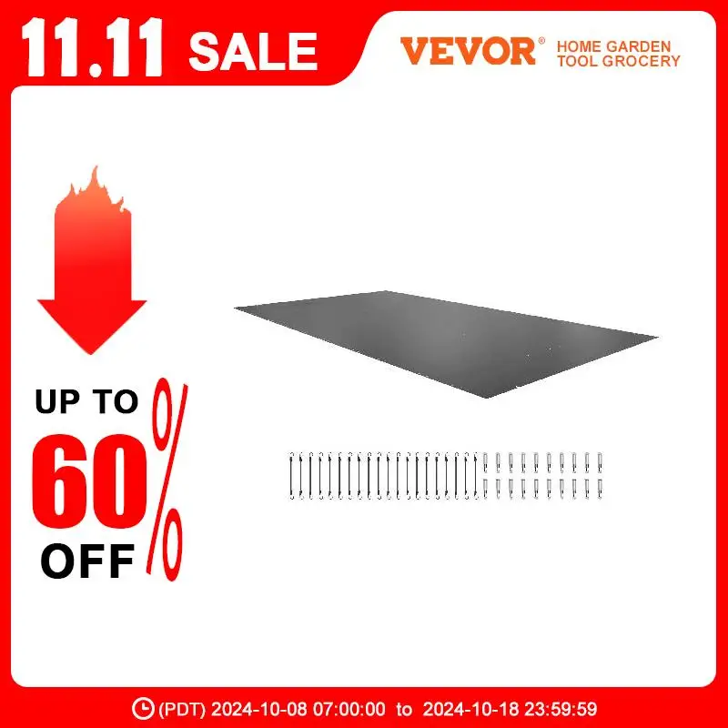 VEVOR Pool Safety Cover Fits 12x25ft Rectangle Inground Pools Safety Pool Cover with Drainage Holes PVC Winter Pool Safety Cover