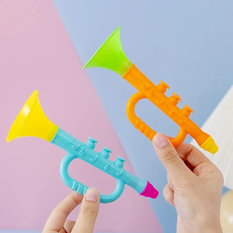 Colorful Mini Blowing Trumpet Musical Instruments Kids Birthday Baby Shower Party Gift Toys Christmas Carnival Party Prizes