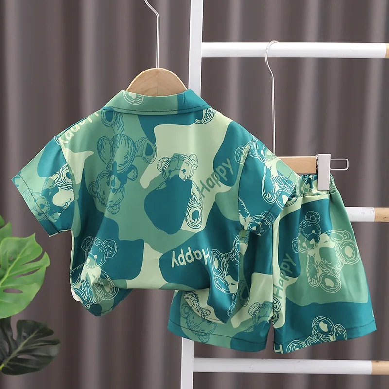 New Summer Baby Clothes Suit Children Boys Casual Shirt Shorts 2Pcs/Sets Toddler Sports Costume Infant Outfits Kids Tracksuits