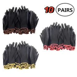 10Pair Protective Work Gloves Wear-resistant Non-slip Anti-static Gardening And Woodworking Machinery Durable Safety Work Gloves