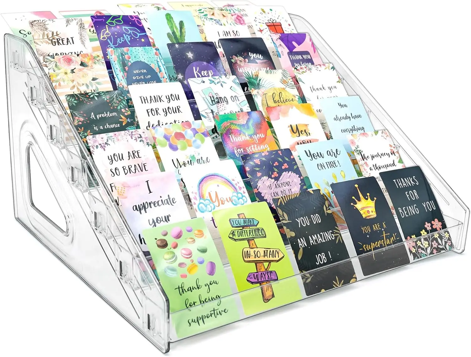7‑Tier Acrylic Card Display Stand,12