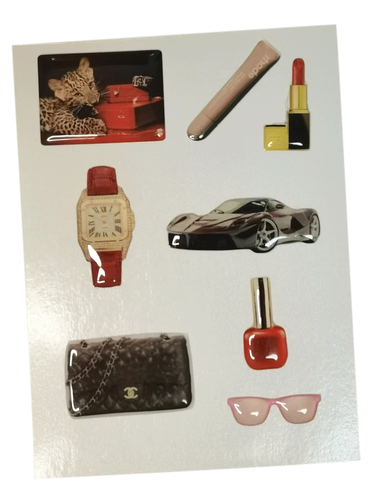 Fashion 3D Silicone Stickers for Phone DIY Luxury Decal