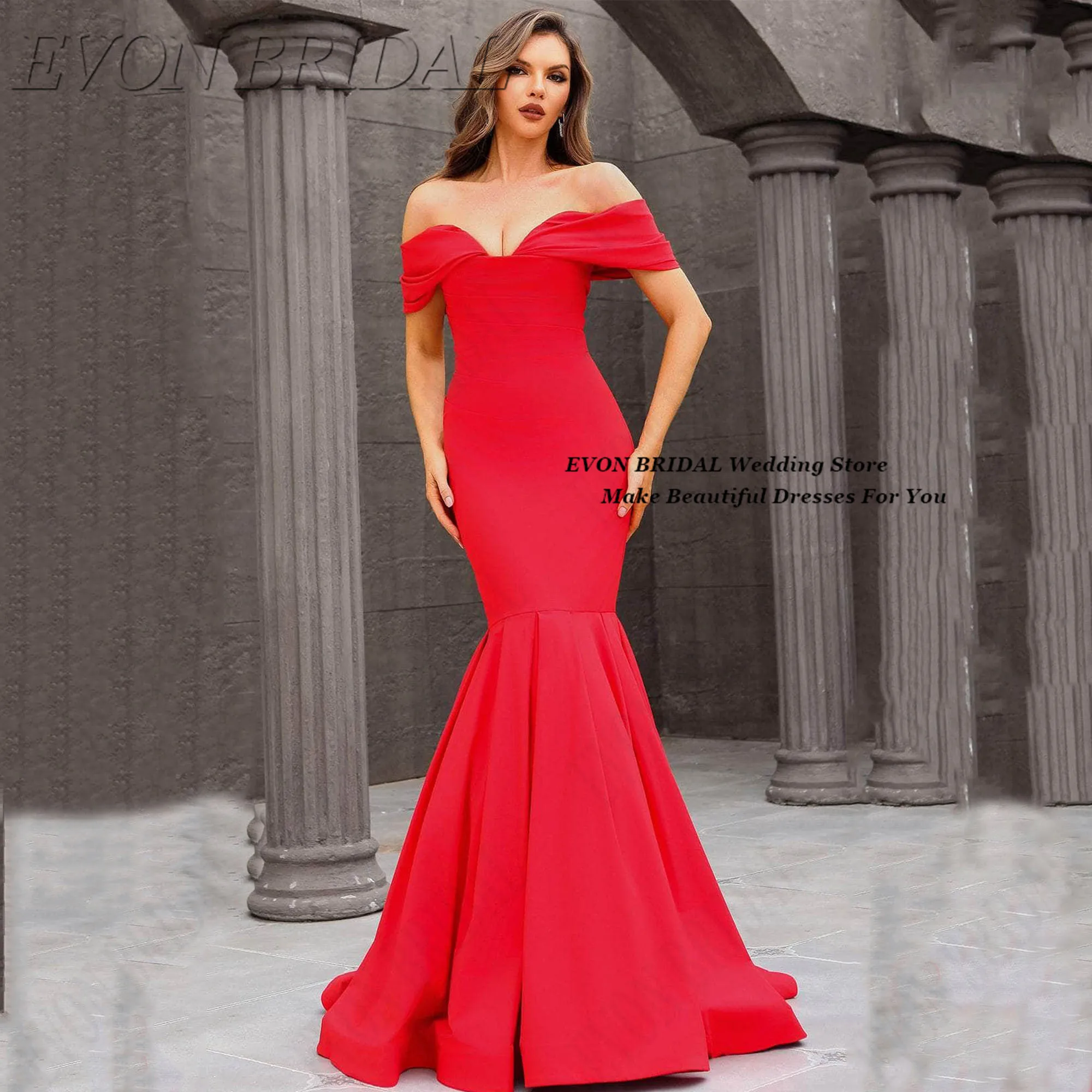 

EVON BRIDAL Hip Hugging Wedding Evening Gown Sexy Slim Fit Evening Party Dress Modern Exquisite Party Prom Dress Customized
