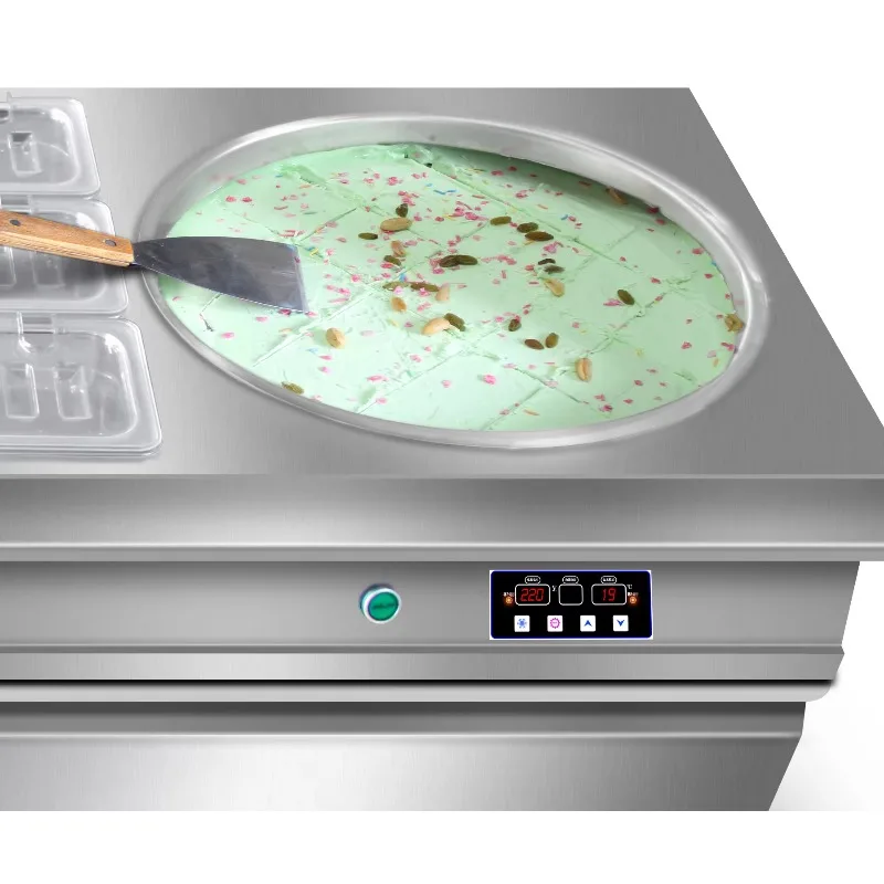 Best Price Top Quality Stainless Steel Frozen Ice Cream Rolls Fried Ice Cream Machine