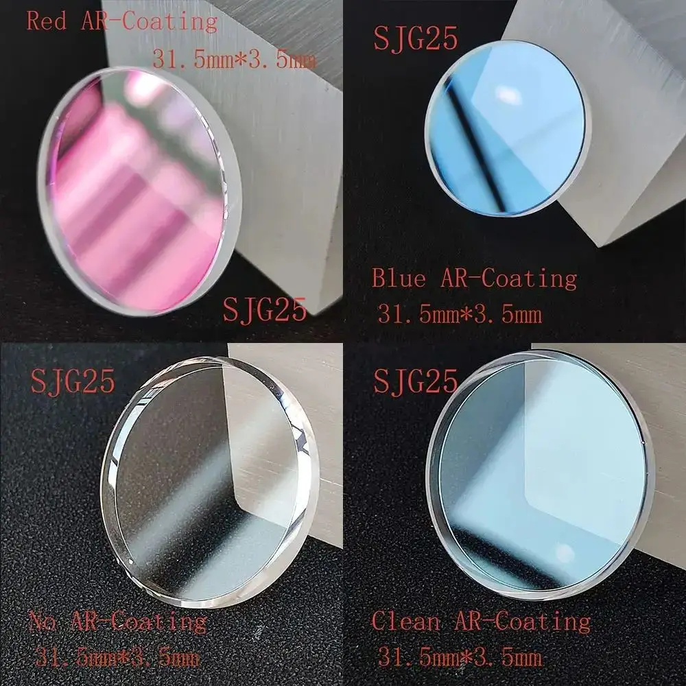 

Flat Sapphire Crystal 31.5MMx3.5MM For SKX007 SRPD Watch Glass Parts Replacement Small Chamfer Blue/Red/Clear AR Coating