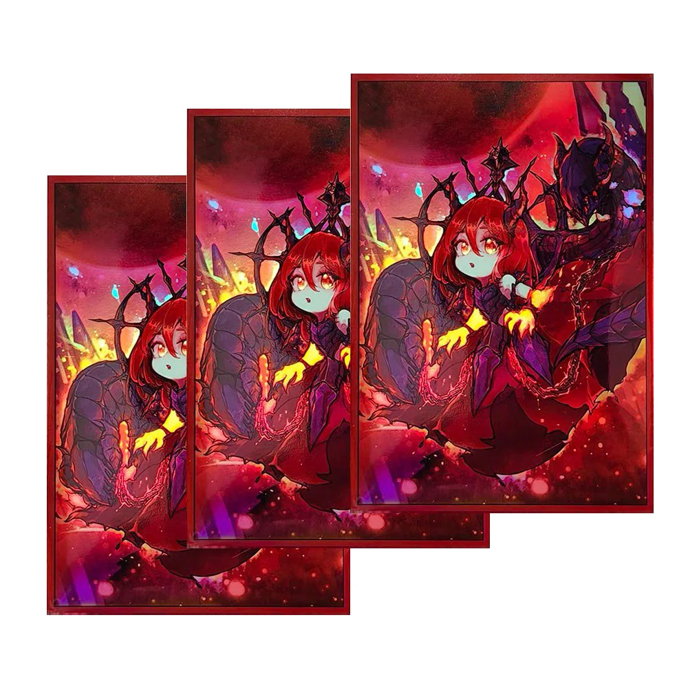 50 PCS 63X90mm Practical Art Anime Card Sleeves for YGO Top Loading Board Game Card Holder Game Trading Card Protector