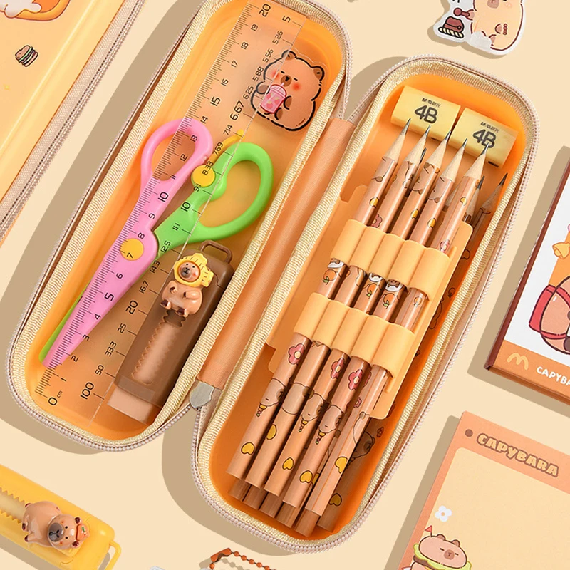 Simpatico cartone animato astuccio per matite di grande capacità astuccio per penne cancelleria materiale scolastico per studenti
