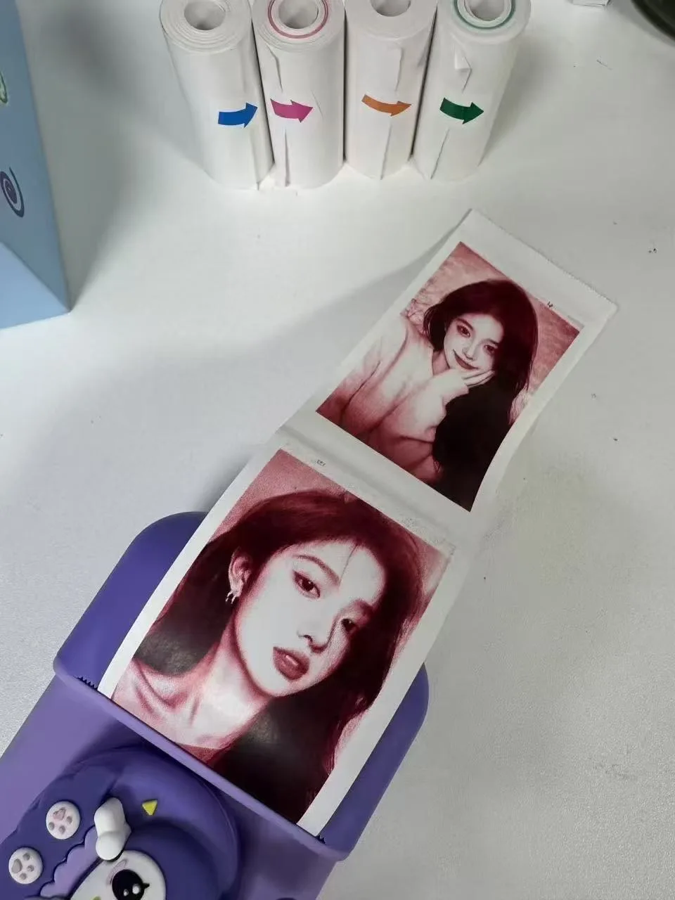 instant Camera Printer Paper 5-Roll Holiday Photo Paper for Printer, Halloween Labels/Christmas Cards Back to School Daily Gift