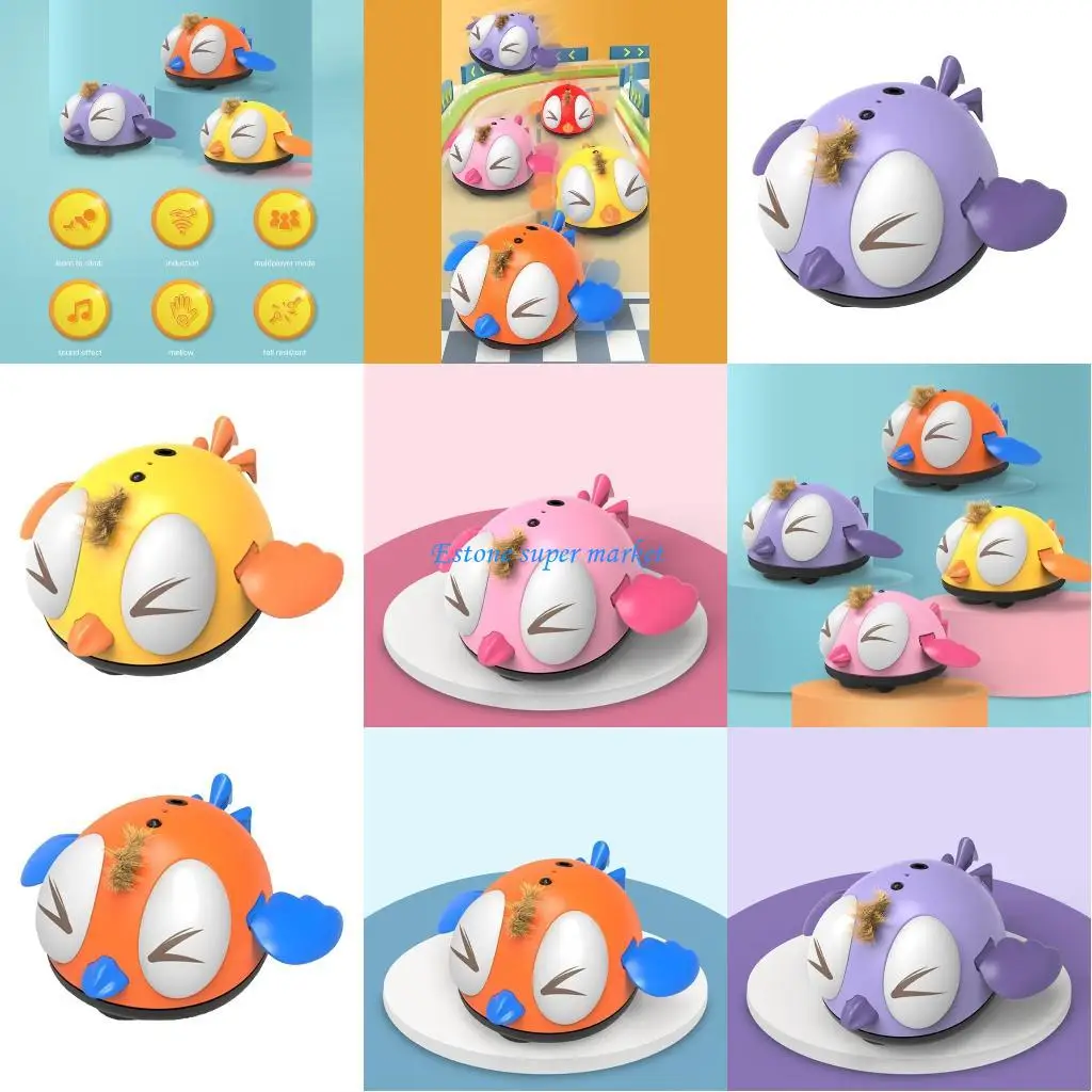 Poussin réaliste à détection geste 090B, avec roue omnidirectionnelle, Anti-Collision Simulation sonore, jouet éducatif