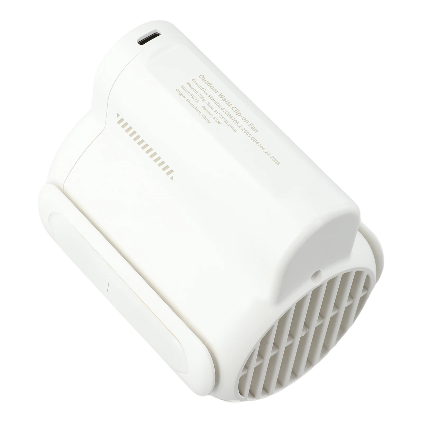 Outdoor Cooling Travel Air Flow 91*73*92.5mm Portable Waist Fan Dual Function Portable Fan Waist-Mounted Cooling