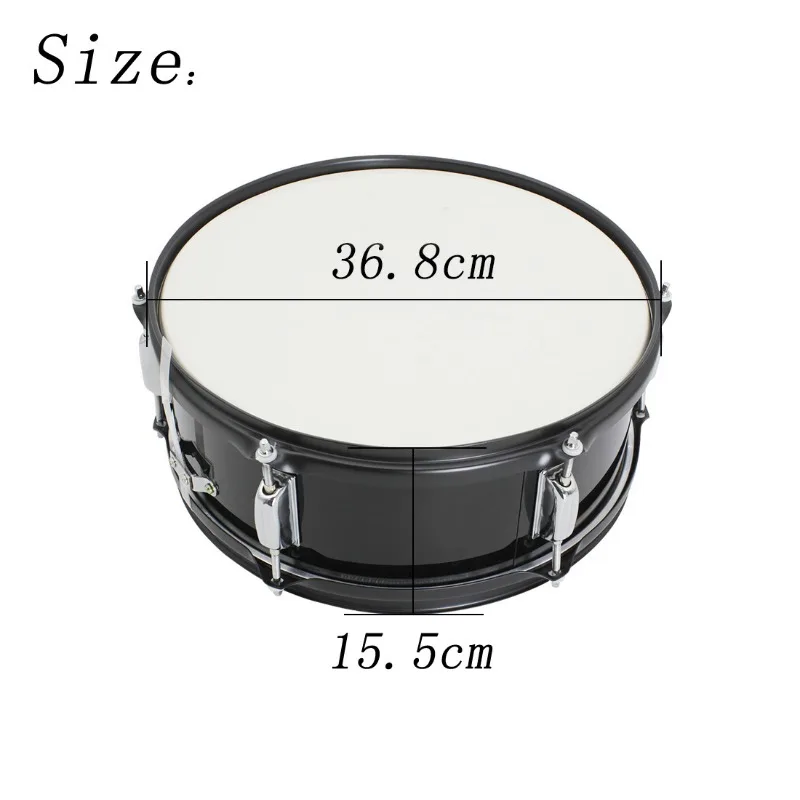 Small Military Drum, Children\'s Student Drum Team, Drum Brigade, Stainless Steel Marching Drum, Western Percussion Instrument