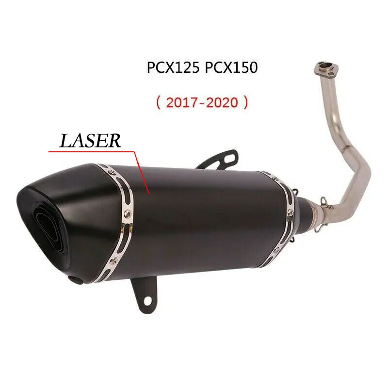 

For Honda PCX125 PCX150 PCX 125 150 2017-2021 Motorcycle Exhaust Tailpipe Front Pipe Muffler Middle Link Connect Pipe Muffler