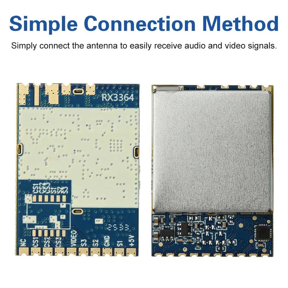 RX3364 3.3G Wireless FPV Image Transmission Module Simulates Wireless Audio And Video Transmission Reception Module
