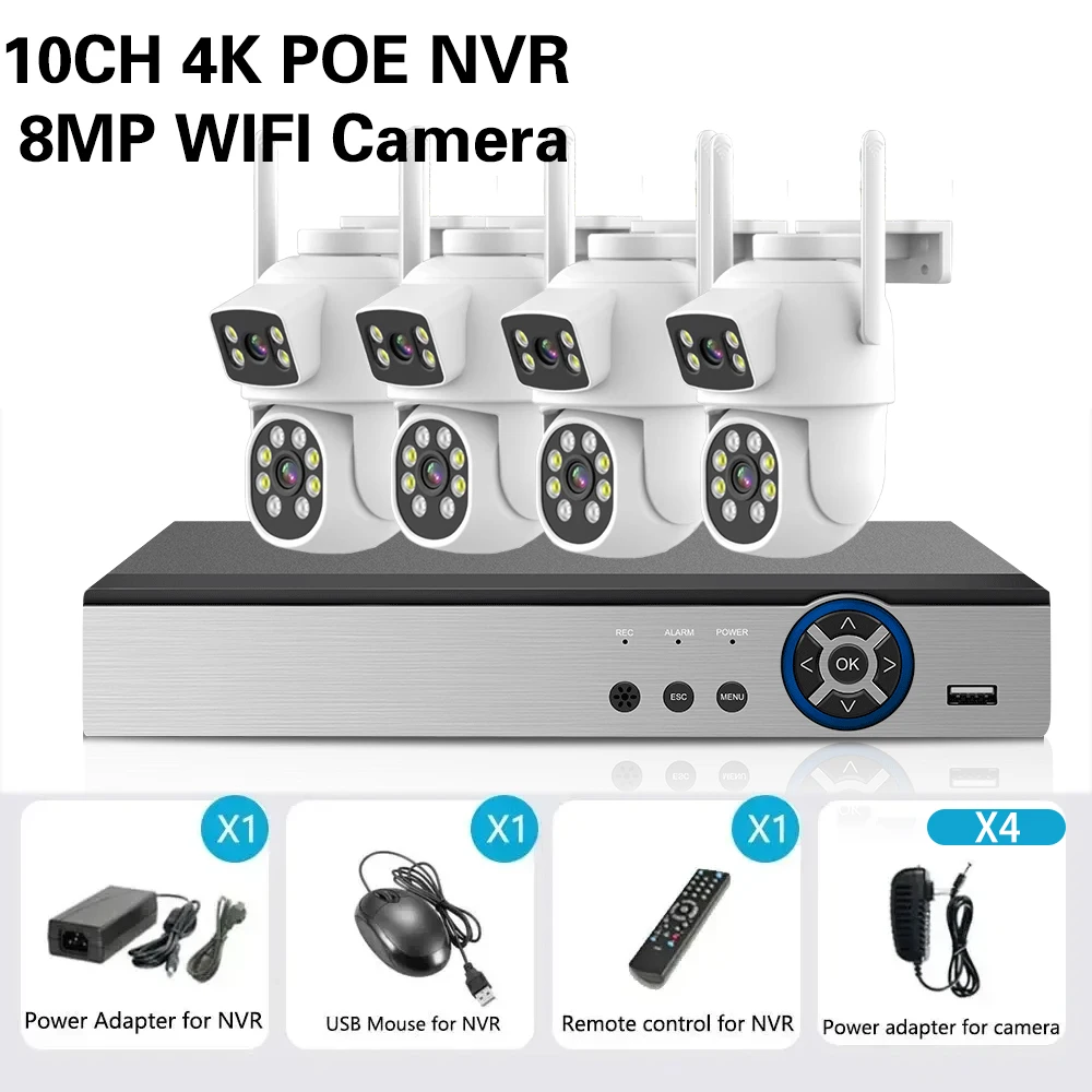 4K Poe 10CH Nvr Kit…