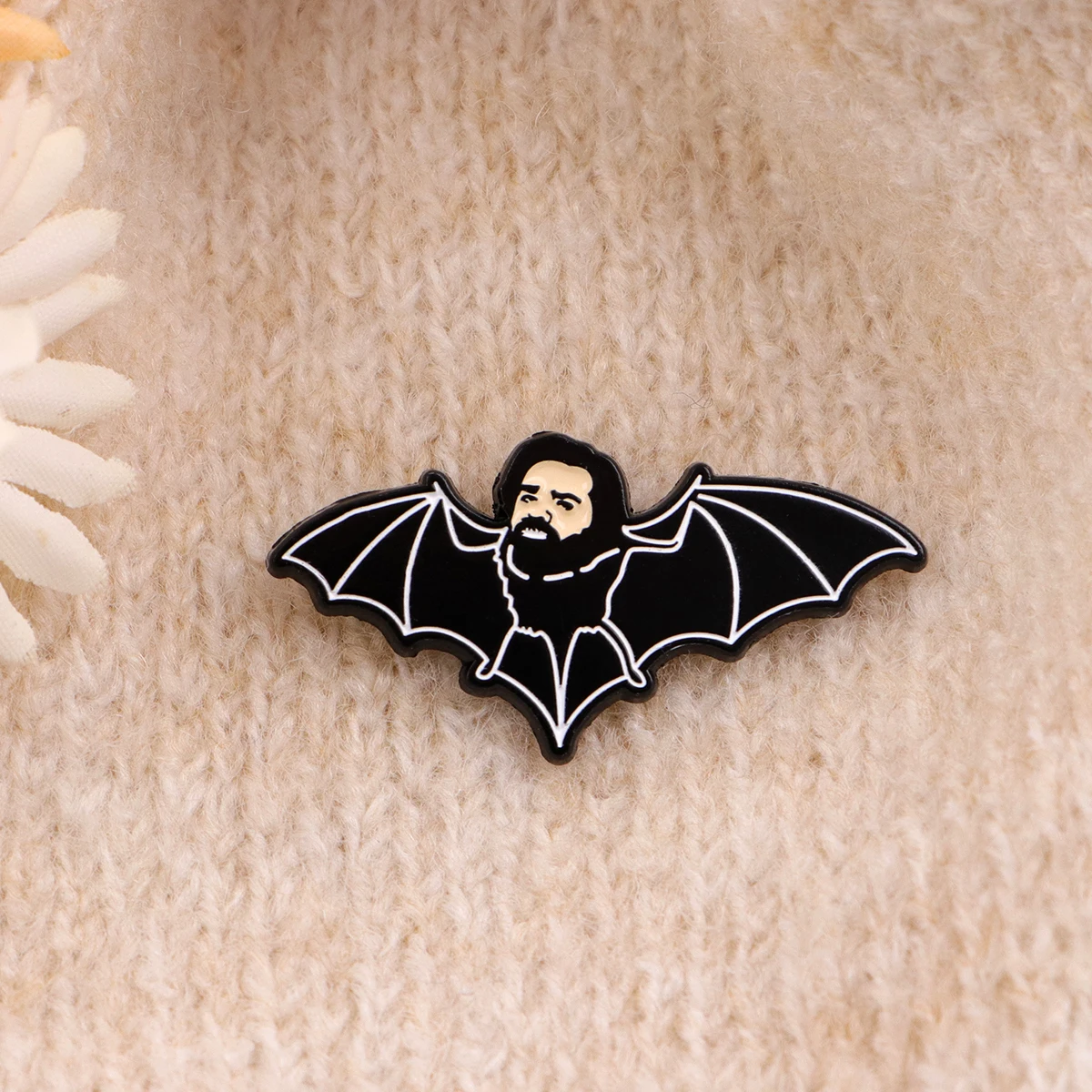 Funny Bat Enamel Pin Movie Inspiration Brooch Pines Lapel Pins Badge on Backpack Clothing Accessories Fashion Jewelry Fans Gifts