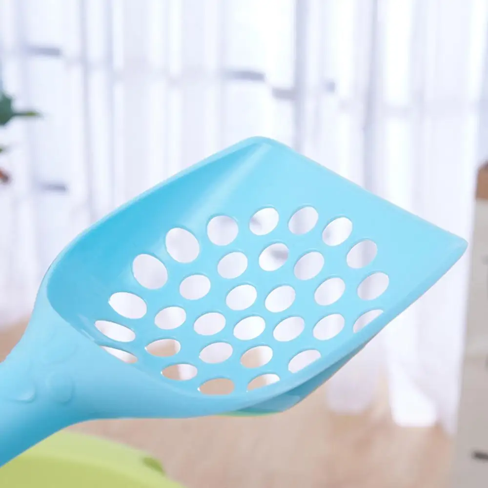 Plastic Cat Litter Scoop Pet Care Sand Waste Scooper Shovel Hollow Cleaning Tool Small Holes Shovel Sand Litter Beach Shovel