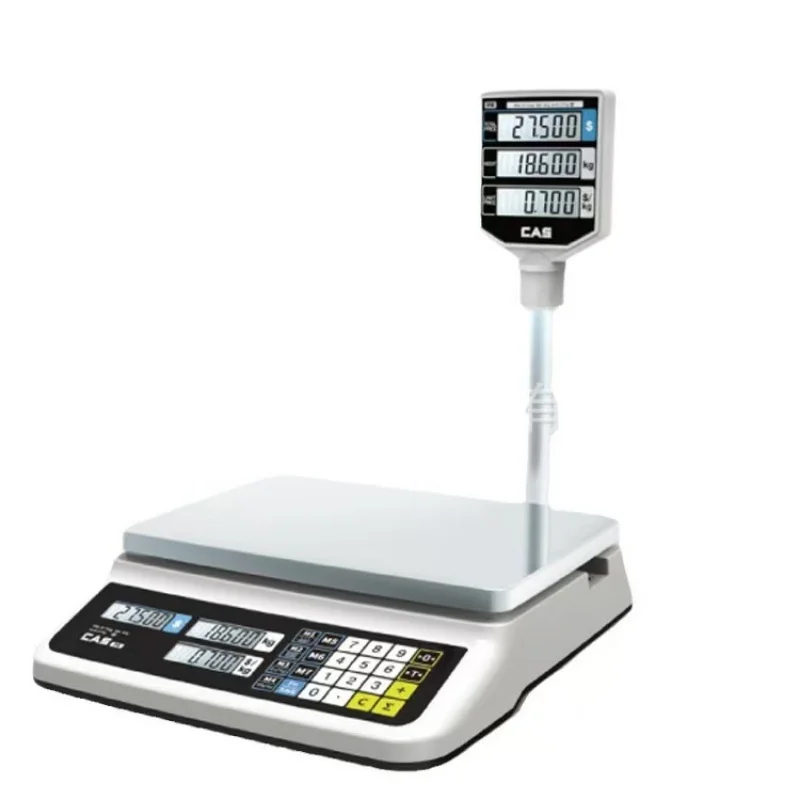 

Veidt Weighing for CAS 30kg Electronic Price Computing Scale OIML Certified Pricing Weighing Scale POS Cash Register Bench Scale
