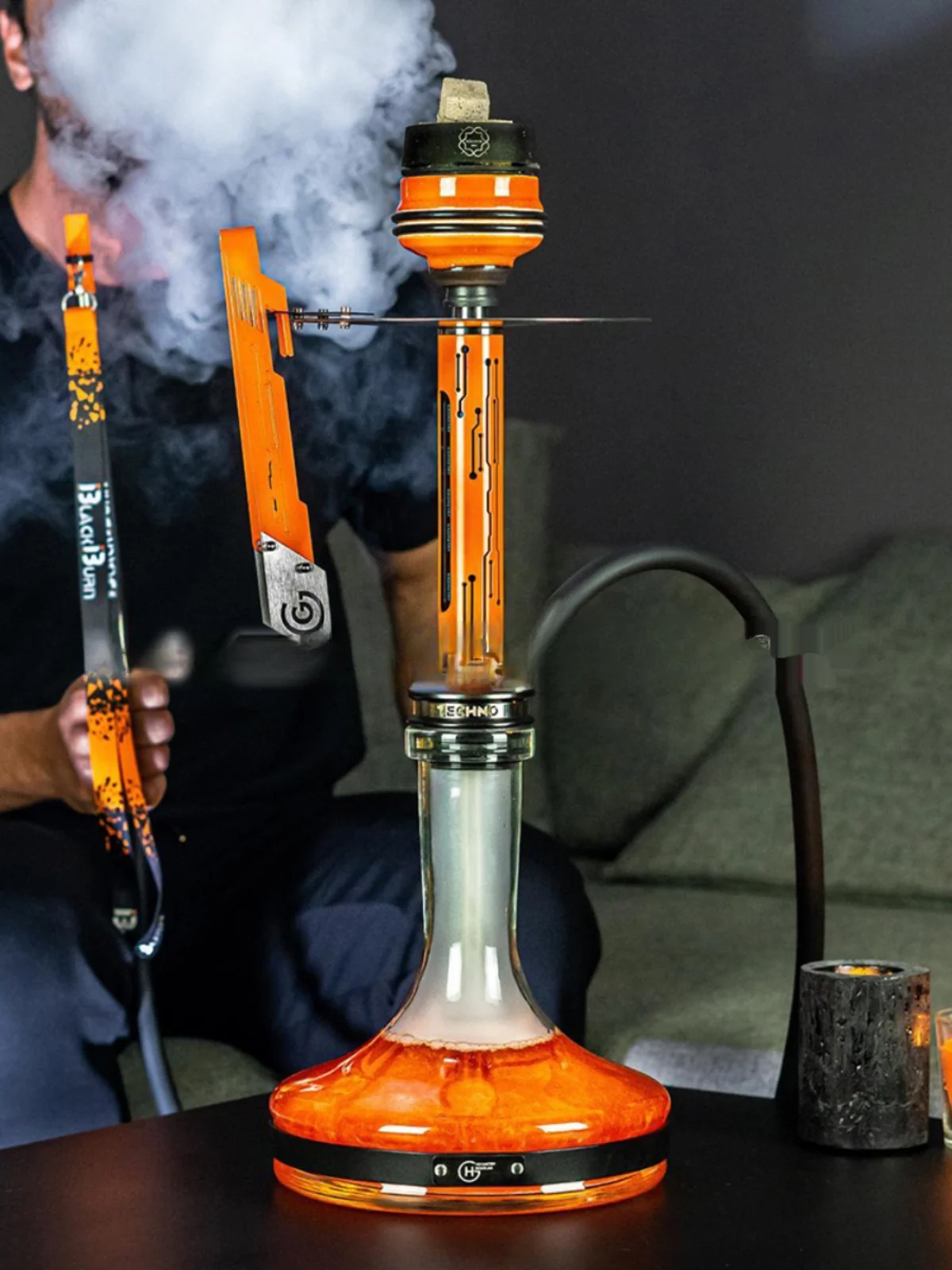 Popular Arab shisha GH TECHNO digital storm geometric molecular hookah