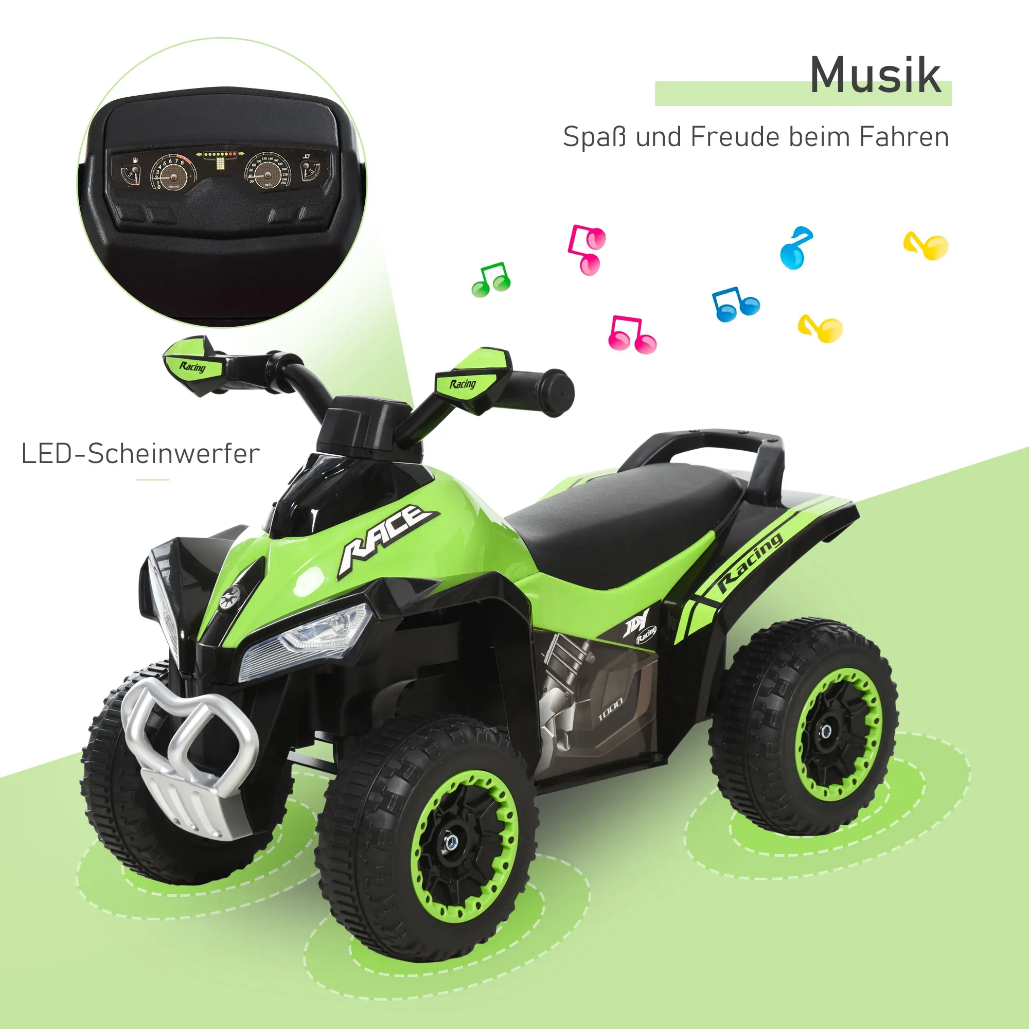 Afbeelding 5: Autoritten, kinderauto's, 18-36 maanden, kinderen, groen, loopauto's, trapauto's, kinderspeelgoedauto's, kinderauto's