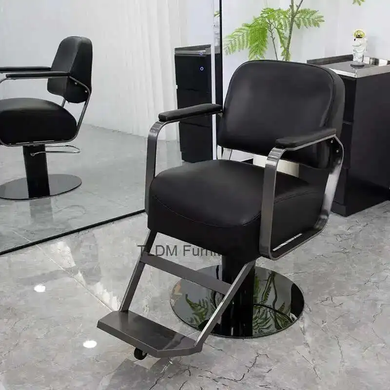 

Beauty Round Barber Chairs Professional Ergonomic Equipment Salon Chair Luxury Armchairs For Barbershop Salon Furniture