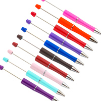 5Pcs Ballpoint Pen DIY Bead Pen Plastic Beading School Office Writing Supplies Stationery Wedding Gift