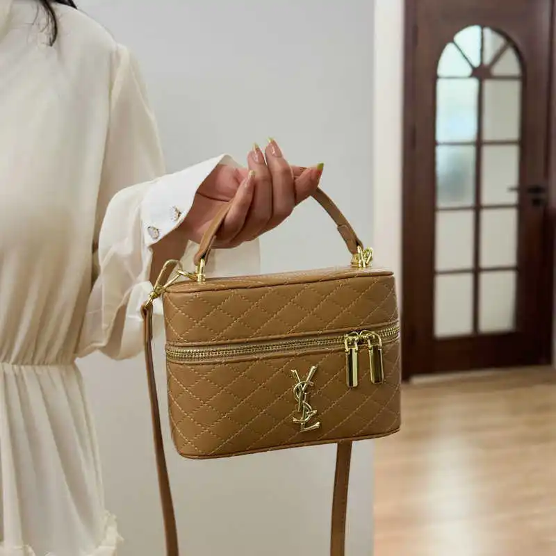 

Роскошная французская сумка-коробка — стеганый мини-квадратный кошелек — структурированная сумка с верхней ручкой и ремешком-цепочкой, элегантный женский клатч