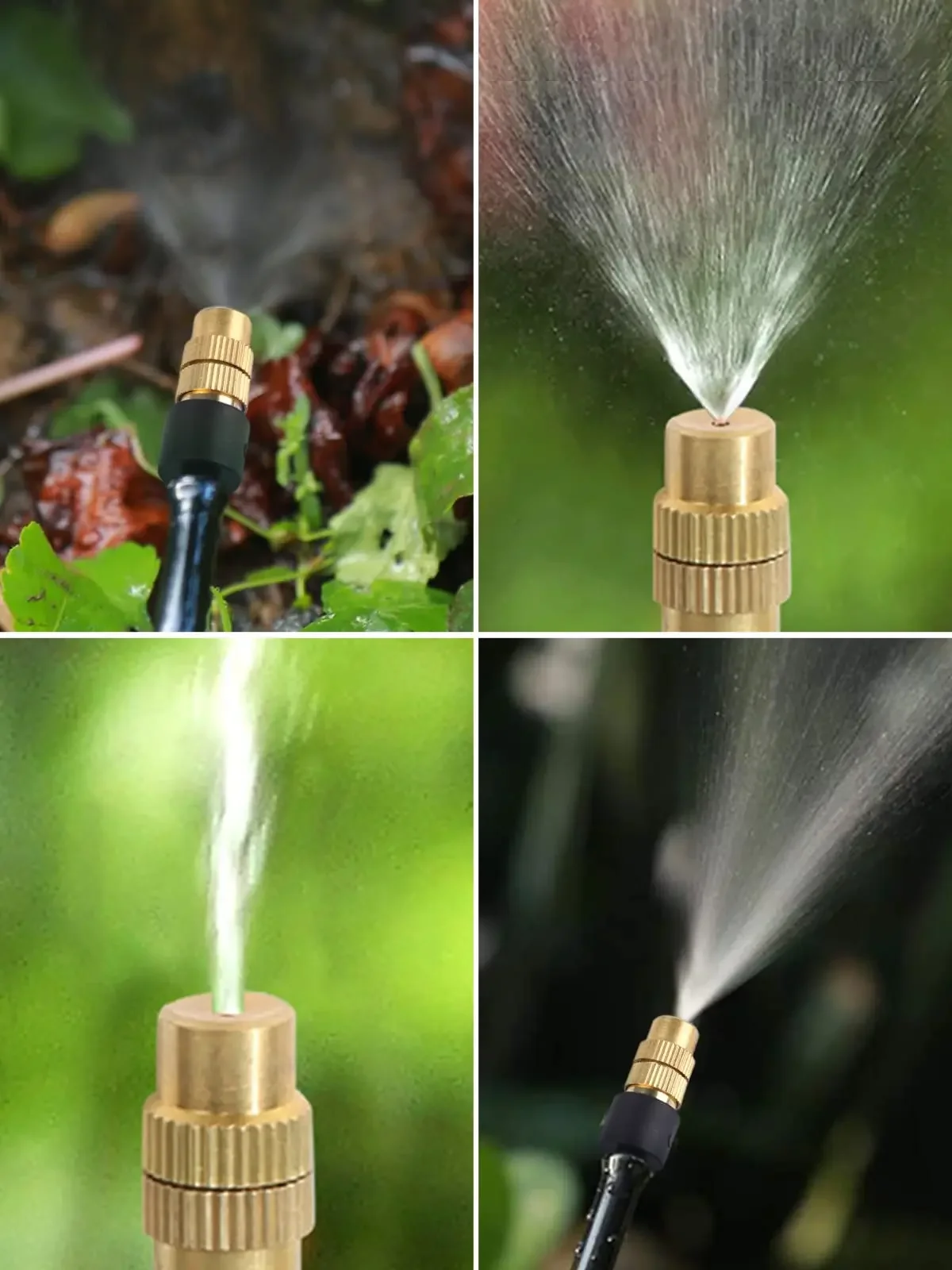 10 stücke 4/7PVC Outdoor Beschlagen Kühlsystem Garten Bewässerung Bewässerung 1/4'' Messing Zerstäuber Einstellbare Garten Micro Sprinkler – Detail 6