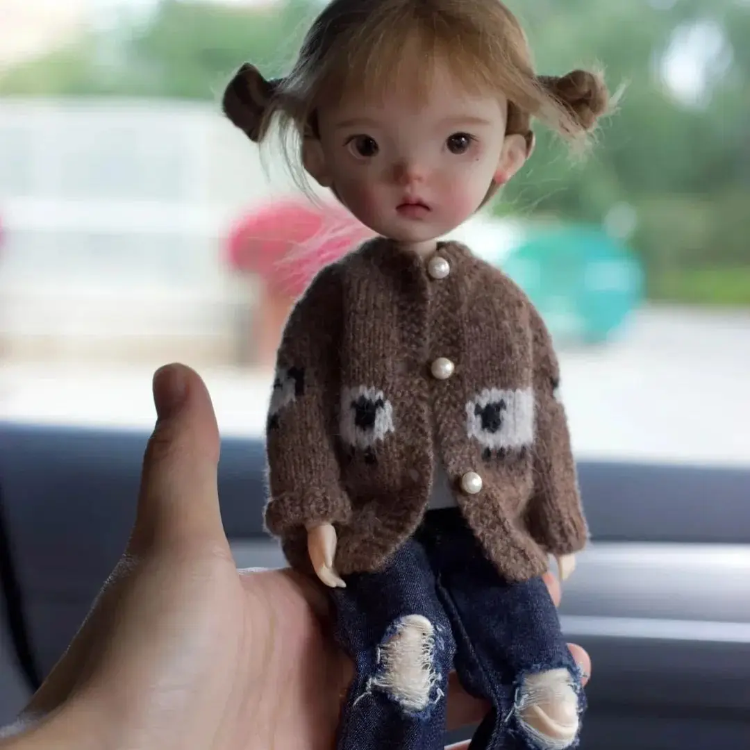 

Новая кукла Naughty Girl BJD 1/6-xiaojie с недостающими зубами, серия с большой головой, материал из смолы, игрушка для макияжа