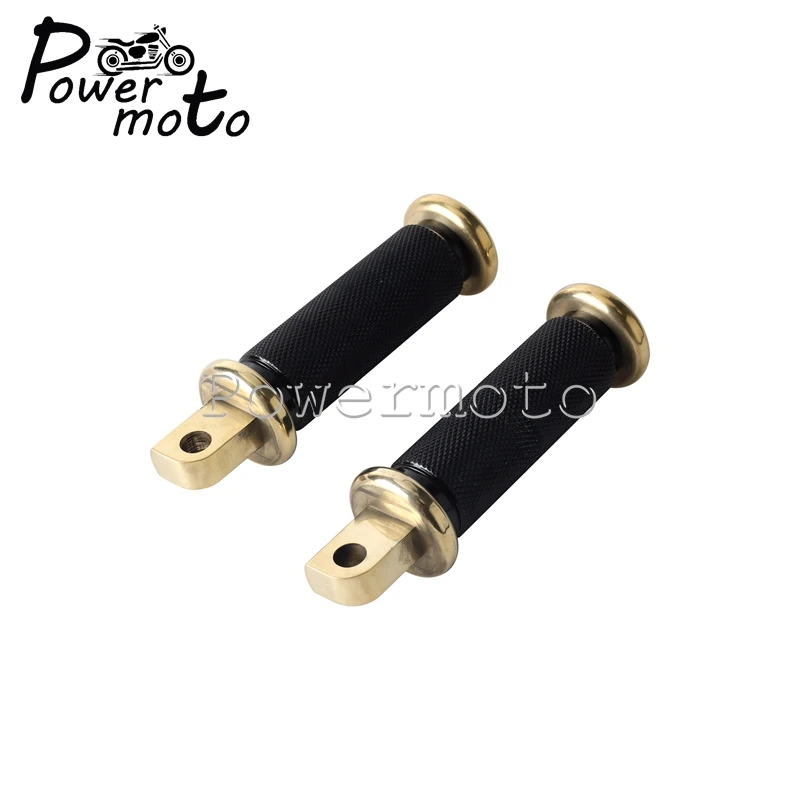 Motorcycle 10mm Male-Mount Foot Pegs Footrest Footpegs For Harley Sportster Iron Touring Softail Kawasaki Suzuki Yamaha Honda