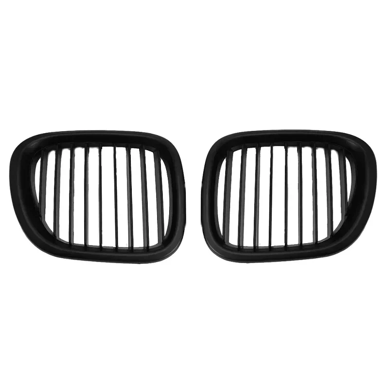 Pair Left&Right Front Hood Grille Kidney Grille Matte Black For BMW Z3 1996 1997 1998 1999 2000 2001 2002 51138397504