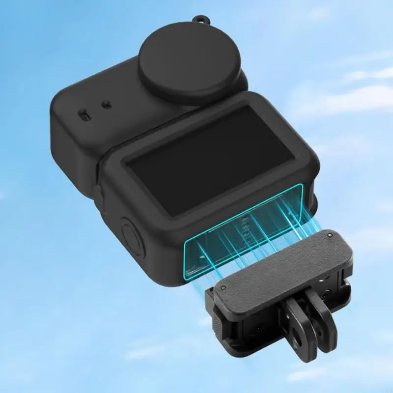 Silicone Protective Skin for Camera Full Body Armors AntiVibration Design NonObstructive Port Quick Release 83CE