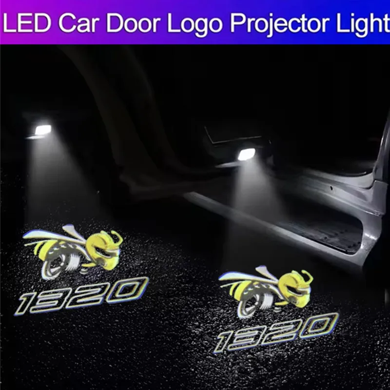HD Car Door Welcome Light Led Projector Lamp For DODGE Challenger SRT Scat Pack Demon Charger Hellcat view 3