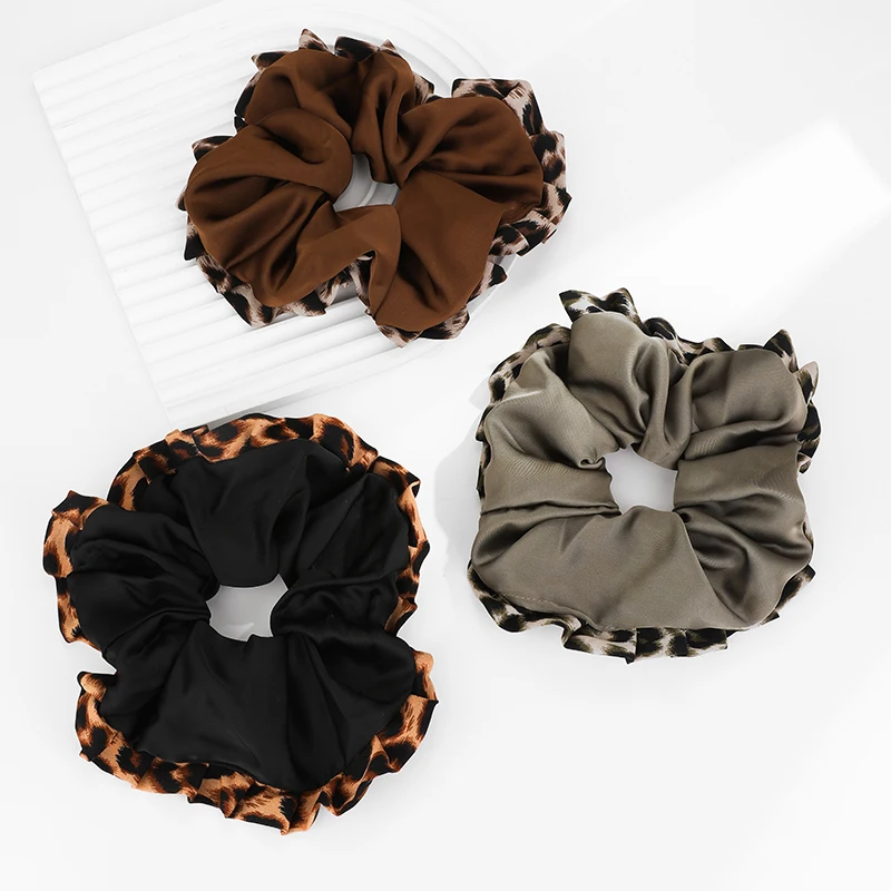 

Loe | Leopard Print Hair Band Women Fashion Black Hair Accessories Vintage Girl Elastic Scrunchie Hot Sale