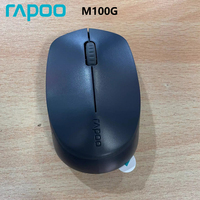 Original Rapoo M100G Multi-Mode Wireless Mouse Silent 2400DPI Bluetooth Mouse Support 2 Devices for Windows PC Laptop Computer