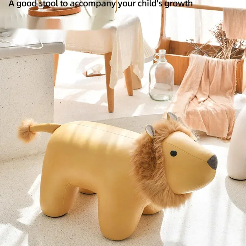 Lion Creative Shape Change Shoe Stool Home Animal Chair Door Ins Living Room Decoration Housewarming Gift