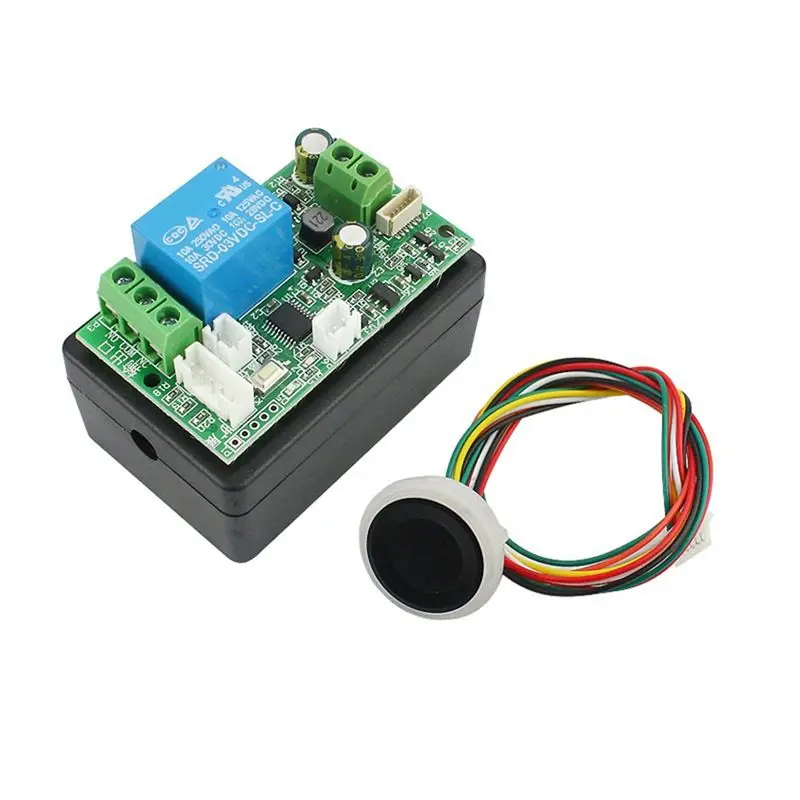 B48A Access Control Fingerprint Control Board 7-30V Fingerprint Identification Module DIY Relay Door Lock Controller