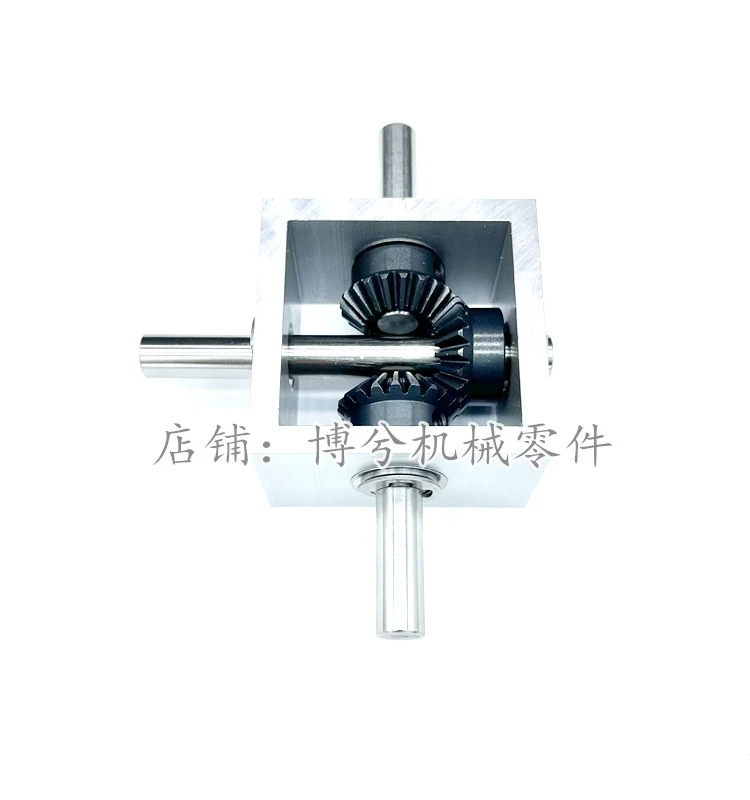 90 Degree Right Angle Umbrella Gear Angle Sensor 1:1, One in Two Out, Forward and Reverse Small Reversing Gearbox Shaft 10mm